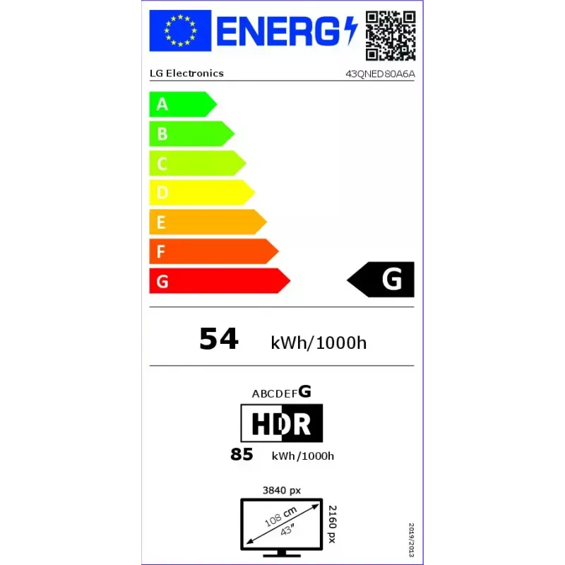 LG QNED 43QNED80A3A TV 109,2 cm (43