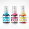 Botellas de tinta Brother BTD100CLVAL Magenta, Cian, Amarillo — tinta en color Original, 5000 páginas de rendimiento