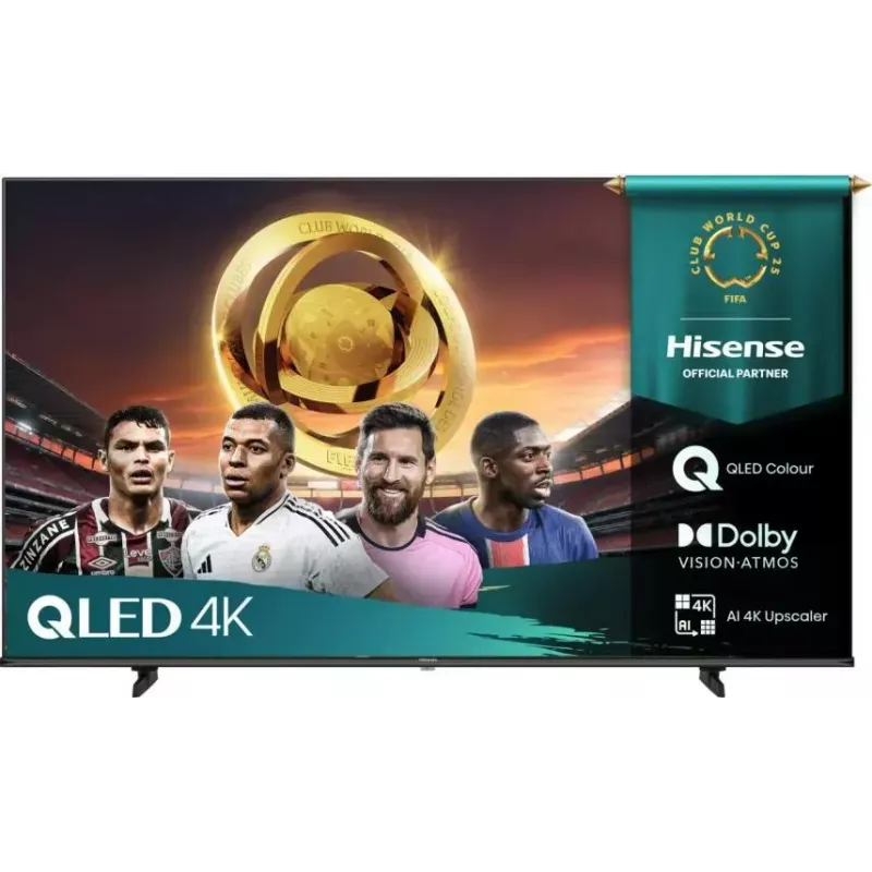 Hisense 65E7Q Smart TV de 65 pulgadas (165,1 cm) 4K Ultra HD QLED, VIDAA OS, Wi-Fi, negro