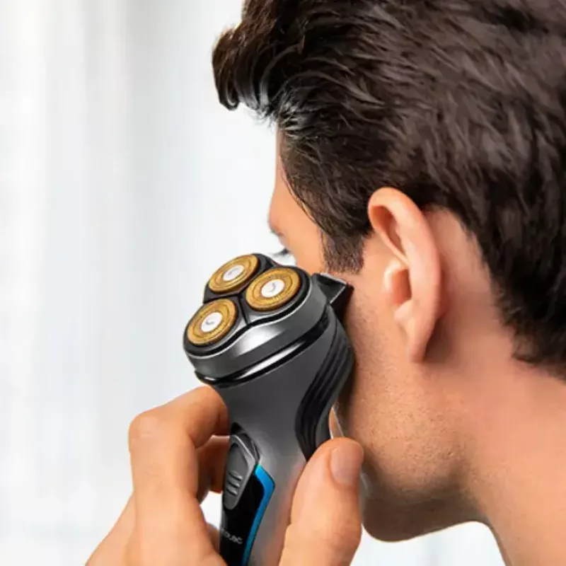 Cecotec 04199 Afeitadora rotativa para hombre Trimmer Titan cabezal 3D