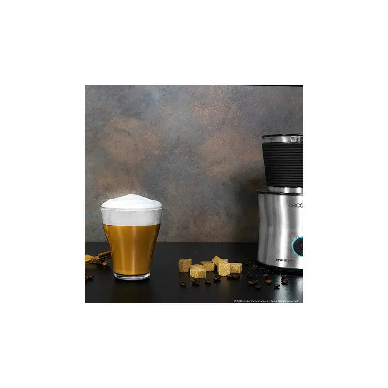 Cecotec Power Moka Spume 5000 espumador de leche, 650 W, 400 ml, 4 modos (espuma caliente/fría, calentamiento, chocolate caliente)