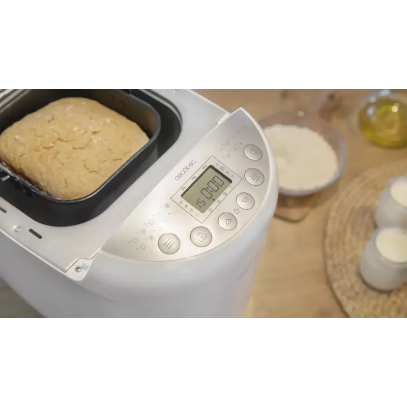 Cecotec Bread&Co 1000 Delicious panificadora, 19 programas, máx. 1 kg, pantalla LCD