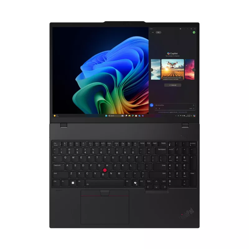 Portátil Lenovo ThinkPad T16 Gen 4 (AMD) Copilot+ PC AMD Ryzen™ AI 5 340 40,6 cm (16 inch) WUXGA 32 GB DDR5-SDRAM 512 GB SSD Wi-Fi 7 (802.11be) Windows 11 Pro Inglés Negro