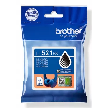 Cartucho de tinta original Brother LC521BK – negro