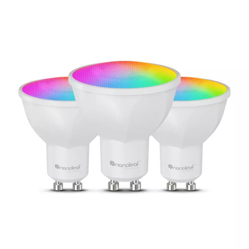 Bombilla inteligente Nanoleaf N7502B02-3GU10 RGBCW Wi‑Fi 3 uds. pack GU10