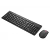 Conjunto inalámbrico de teclado y ratón Lenovo Essential 2,4 GHz – teclado de tamaño completo con distribución rusa/cirílica, ratón óptico ambidiestro