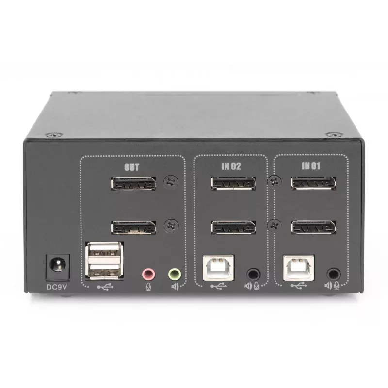 DIGITUS 2 puertos DisplayPort DualView 60 Hz 4K 60fp compatibilidad multiplataforma