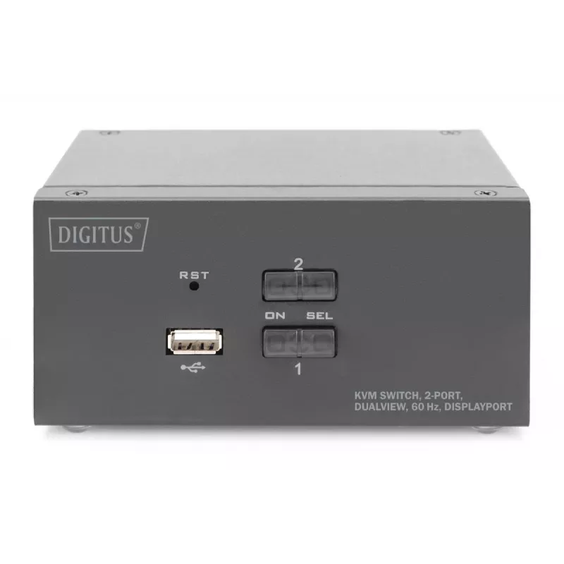 DIGITUS 2 puertos DisplayPort DualView 60 Hz 4K 60fp compatibilidad multiplataforma