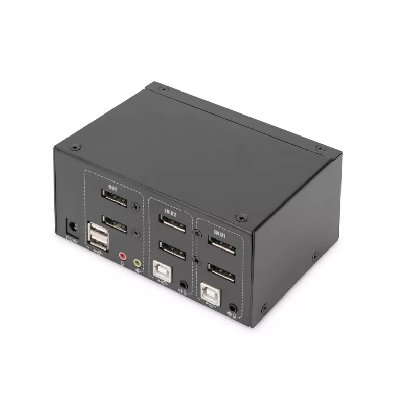 DIGITUS 2 puertos DisplayPort DualView 60 Hz 4K 60fp compatibilidad multiplataforma