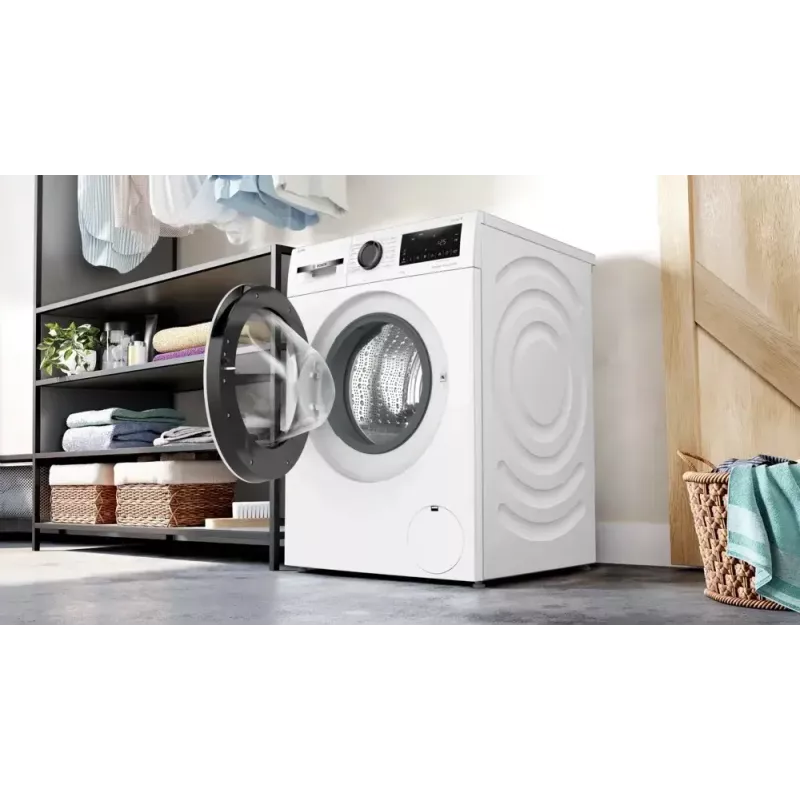 Lavadora de carga frontal Bosch WGG254FVSN — capacidad 10 kg, clase energética A, 1400 rpm, indicador LED, función vapor