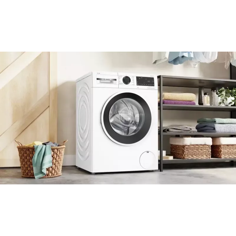 Lavadora de carga frontal Bosch WGG254FVSN — capacidad 10 kg, clase energética A, 1400 rpm, indicador LED, función vapor