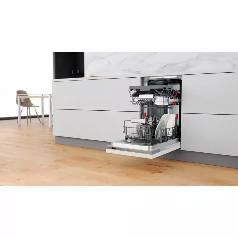 Lavavajillas integrable estrecho WHIRLPOOL WSIO 3T223 PCE X — 10 cubiertos, 43 dB, 45 cm