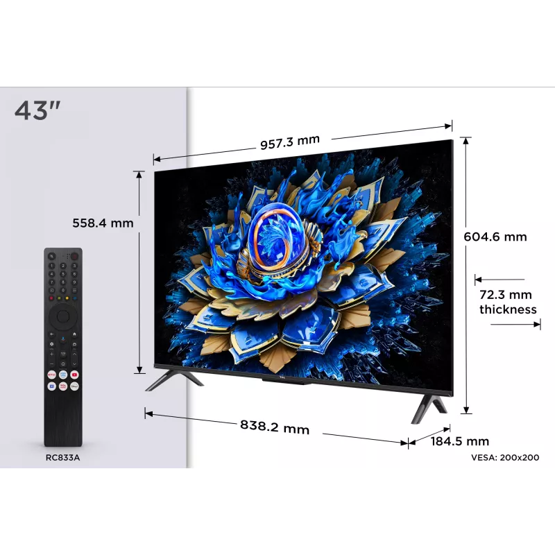 TV TCL T69C 43T69C 109,2 cm (43