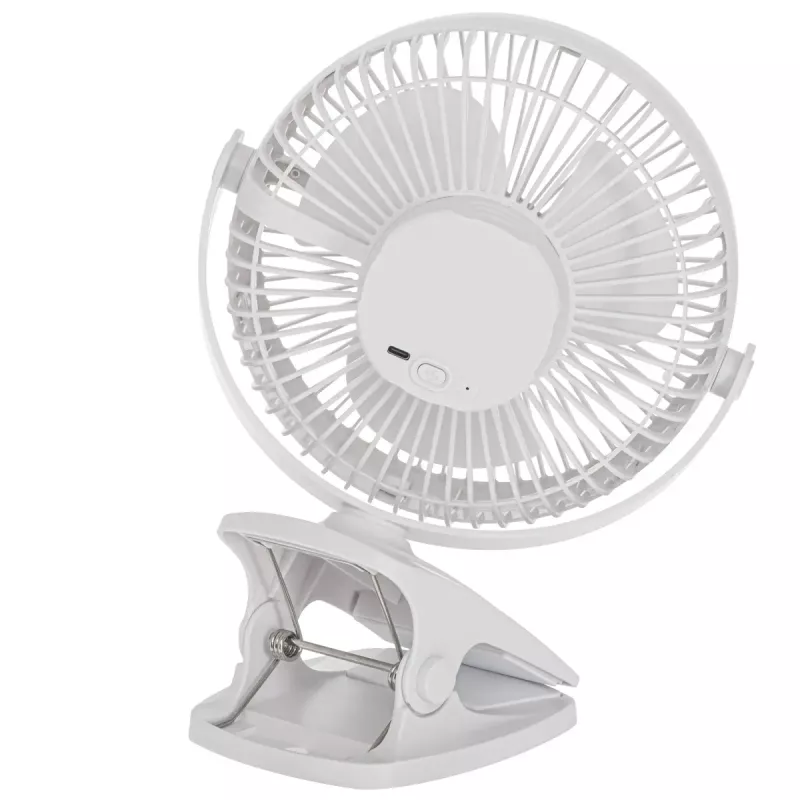 Ventilador de pinza recargable Adler AD 7342 — 15,5 cm, 3 velocidades, oscilación, 5 W