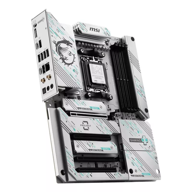 Placa base MSI B850 GAMING PLUS WIFI PZ — AMD B850, zócalo AM5, ATX, DDR5, 4x DIMM, 3x M.2, Wi‑Fi, Bluetooth