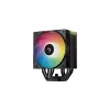 Disipador de CPU por aire DeepCool AG500 BK ARGB V2 — disipador de torre para zócalos Intel y AMD, disipador de láminas con aletas apiladas, iluminación ARGB