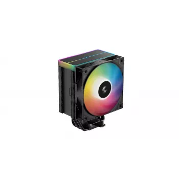 Disipador de CPU por aire DeepCool AG500 BK ARGB V2 — disipador de torre para zócalos Intel y AMD, disipador de láminas con aletas apiladas, iluminación ARGB
