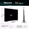 Hisense 85A6Q 85" (216 cm) 4K Ultra HD Smart TV, VIDAA, Dolby Vision, Wi-Fi, negro