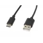 Cable USB LANBERG CA-USBO-10CC-0018-BK USB 2.0, USB A (conector macho) a USB C (conector macho), 1,8 m, negro