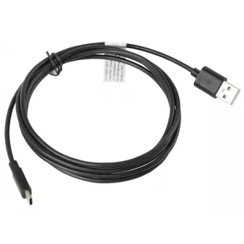 Cable USB LANBERG CA-USBO-10CC-0018-BK USB 2.0, USB A (conector macho) a USB C (conector macho), 1,8 m, negro