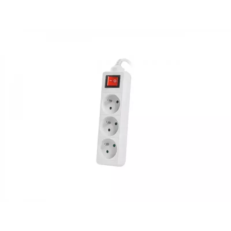 Alargador eléctrico Lanberg PS1-03E-0150-W 1,5 m 3 salidas AC para interior blanco