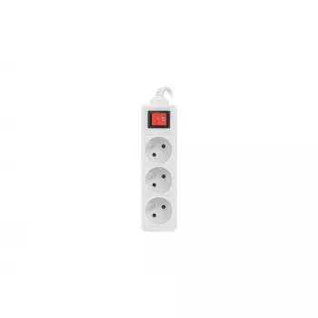 Alargador eléctrico Lanberg PS1-03E-0150-W 1,5 m 3 salidas AC para interior blanco