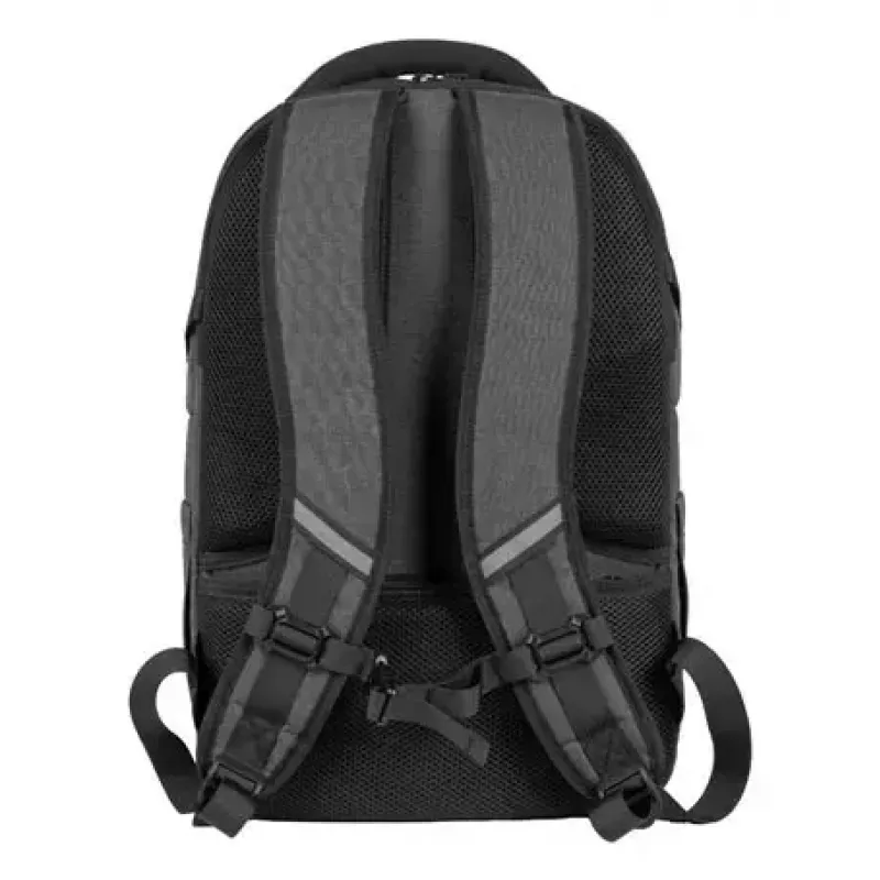 Mochila urbana NATEC NTO-2226 — poliéster, 160×325×465 mm, negro/gris