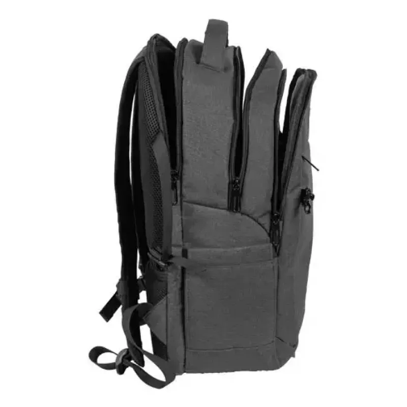Mochila urbana NATEC NTO-2226 — poliéster, 160×325×465 mm, negro/gris