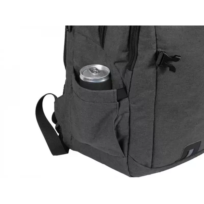 Mochila urbana NATEC NTO-2226 — poliéster, 160×325×465 mm, negro/gris