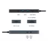 Hub USB-C TARGUS Hyperdrive Flex de 8 puertos (negro)