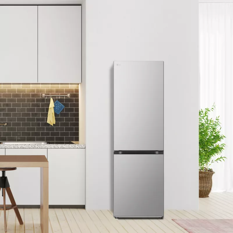 Frigorífico-congelador LG GBV21L0EPY, independiente 344 L (234 L frigorífico / 110 L congelador), No Frost, Inverter, plateado