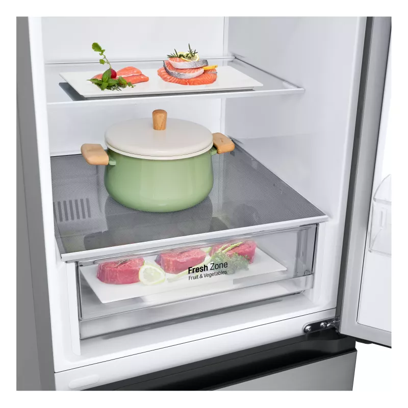 Frigorífico-congelador LG GBV21L0EPY, independiente 344 L (234 L frigorífico / 110 L congelador), No Frost, Inverter, plateado