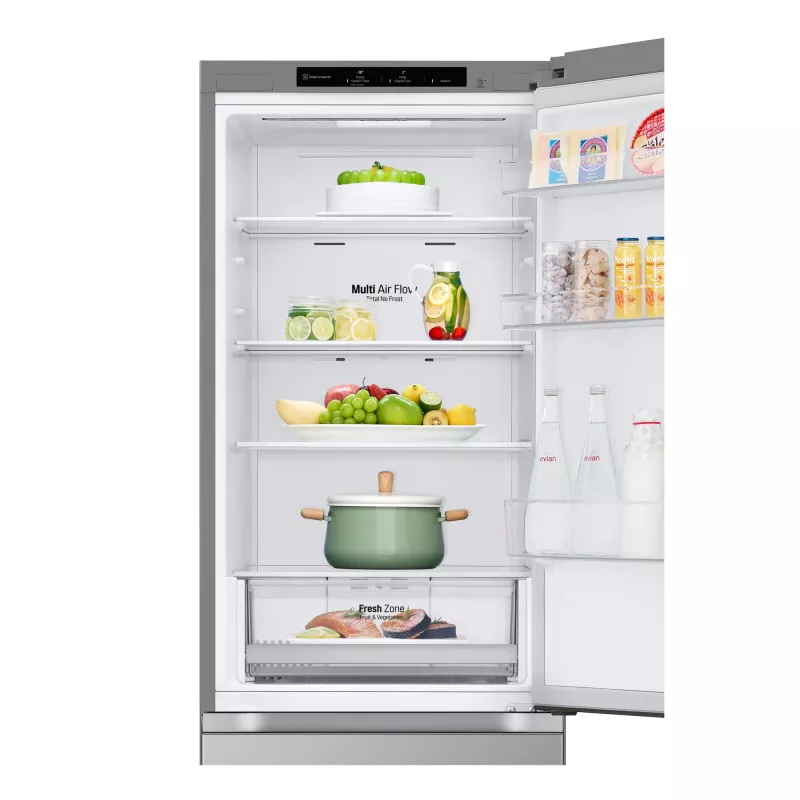 Frigorífico-congelador LG GBV21L0EPY, independiente 344 L (234 L frigorífico / 110 L congelador), No Frost, Inverter, plateado