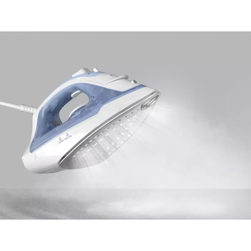 Plancha Tefal Virtuo 30 FV2C41E0 plancha seca y de vapor suela cerámica 2000 W azul, blanco