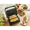 Parrilla de contacto Tefal Inicio Compact GC270D10 — rectangular 1000 W, rejilla superior, negra/acero inoxidable