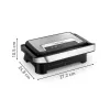 Parrilla de contacto Tefal Inicio Compact GC270D10 — rectangular 1000 W, rejilla superior, negra/acero inoxidable
