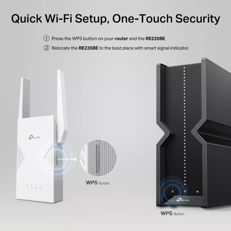 Emisor y receptor de red TP-LINK BE3600 2882 Mbit/s, doble banda 2,4/5 GHz, 1× RJ-45, blanco