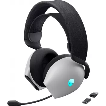 Auriculares Alienware AW725H con cable e inalámbricos diadema gaming USB Type-C negro, blanco