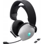 Auriculares Alienware AW725H con cable e inalámbricos diadema gaming USB Type-C negro, blanco
