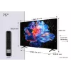 TV TCL V6C 75V6C 190,5 cm (75 pulgadas) 4K Ultra HD Smart TV Wi-Fi metalizado 330 cd/m²