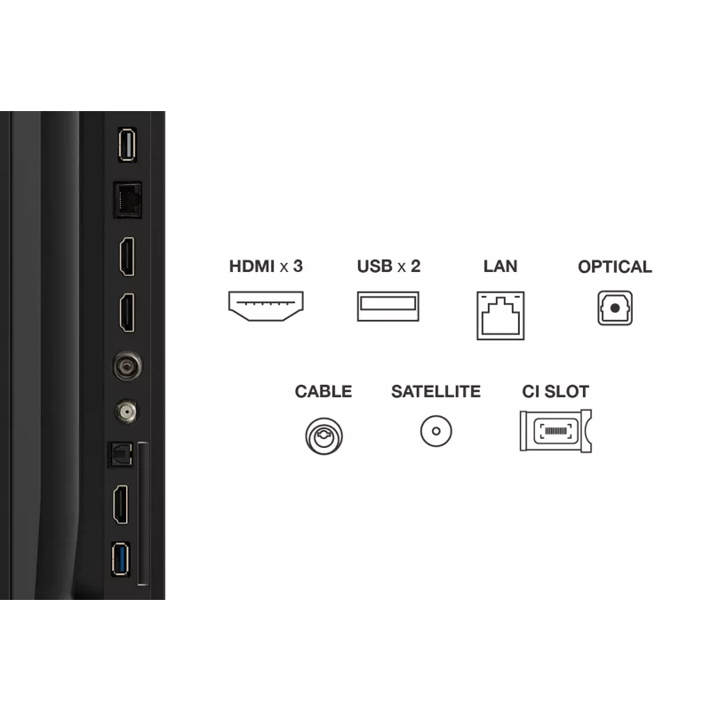 TV TCL V6C 75V6C 190,5 cm (75 pulgadas) 4K Ultra HD Smart TV Wi-Fi metalizado 330 cd/m²