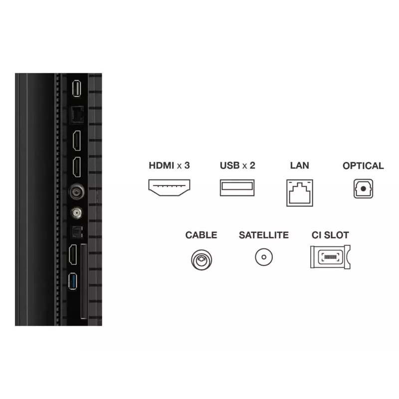 TV TCL T69C 75T69C 190,5 cm (75 pulgadas) 4K Ultra HD Smart TV Wi-Fi negro 350 cd/m²