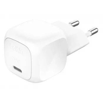 Cargador de pared BELKIN - Boostcharge - USB-C 20W PPS compacto - Blanco