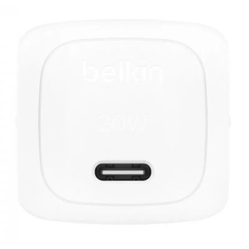 Cargador de pared BELKIN - Boostcharge - USB-C 20W PPS compacto - Blanco