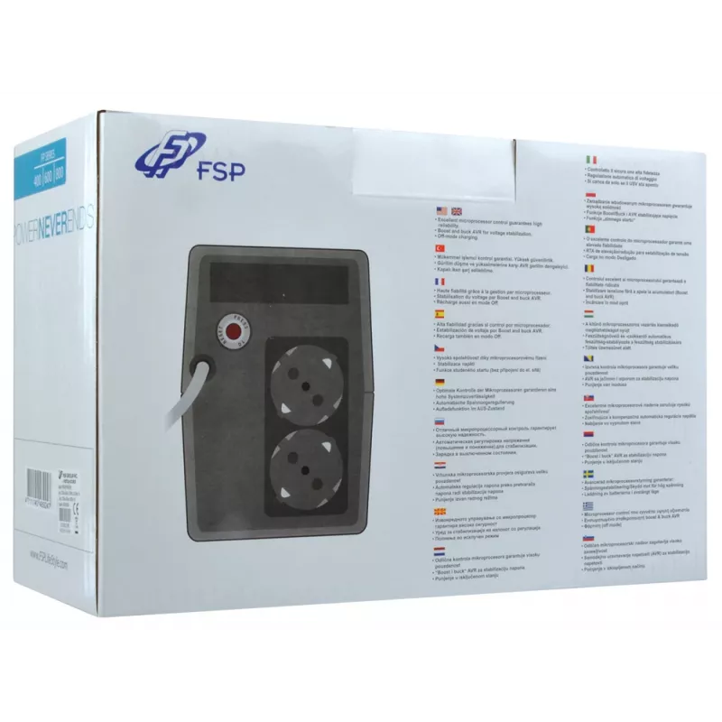 FSP FP 600 sistema de alimentación ininterrumpida (SAI) 0,6 kVA 360 W 2 salidas AC