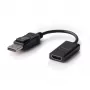 Dell 492-BBXU (DANAUBC087) adaptador de DisplayPort a HDMI 2.0, 4K, 0,2 m, negro