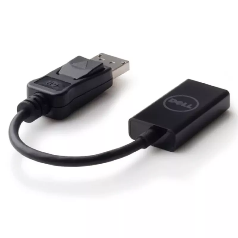 Dell 492-BBXU (DANAUBC087) adaptador de DisplayPort a HDMI 2.0, 4K, 0,2 m, negro