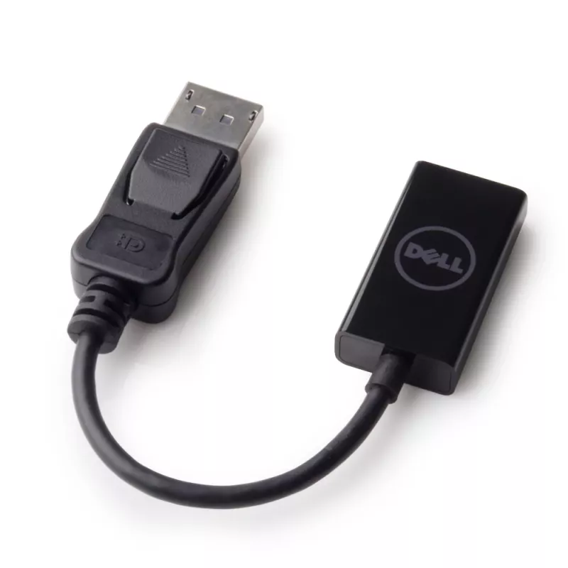 Dell 492-BBXU (DANAUBC087) adaptador de DisplayPort a HDMI 2.0, 4K, 0,2 m, negro