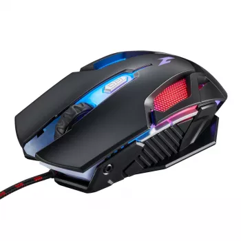 Ratón gaming Acer Nitro NMW200 — ambidiestro, óptico 7200 DPI, 7 botones, USB Type-A, negro
