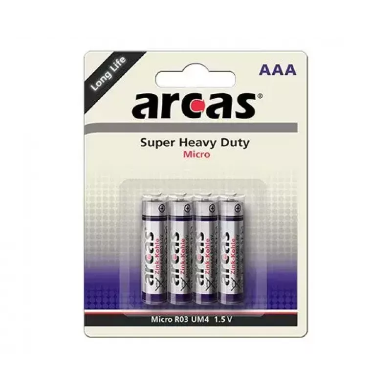 Pila desechable Arcas 107 00403 AAA zinc-carbono